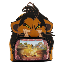 Disney Villains - Scar Scene 10” Faux Leather Mini Backpack LOUNGEFLY