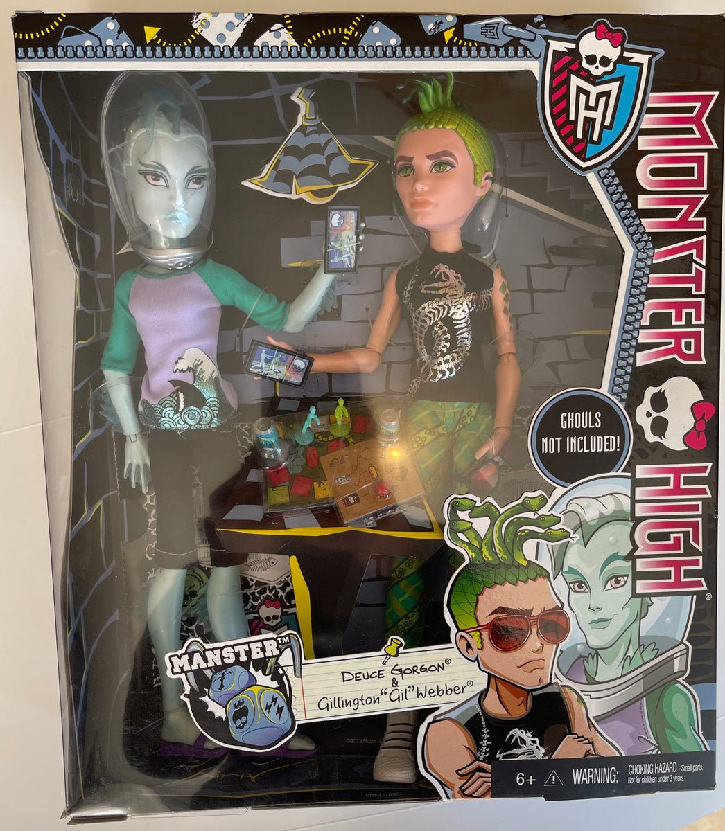  Monster High Mansters 2-pack Gil Webber and Deuce Gorgon : Toys  & Games