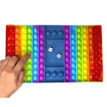 Giant JUMBO Rainbow Pop It Board Game Push It Sensory Games