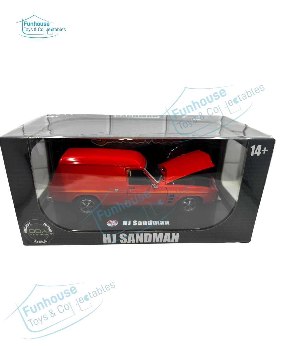 Mandarin Red Sandman 1:24 DDA HOLDEN HJ Sandman Panel Van Red Mad
