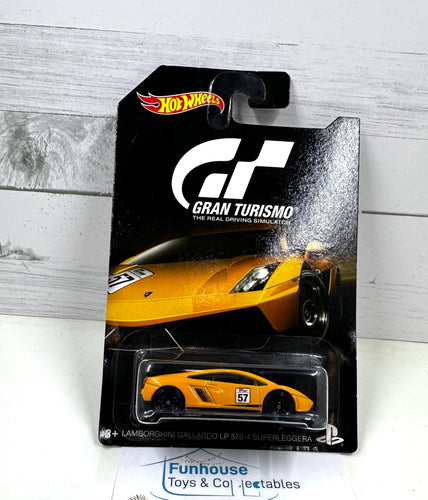 *Hot Wheels 2015 Gran Turismo Series ~ LAMBORGHINI GALLARDO LP570-4 SUPPERLEGGERA ~ 7 of 8 SINGLE Car