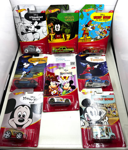 Hot Wheels MICKEY MOUSE Set of 8 2018