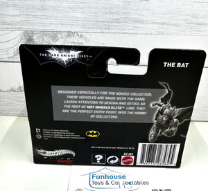 HOT WHEELS ~ Elite One ~THE BAT ~ BATMAN  1:50 Scale Diecast