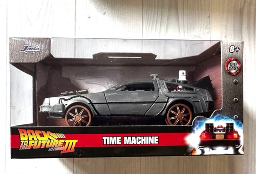 BACK TO THE FUTURE 3 DELOREAN 1:32 SCALE DIE-CAST METAL Time Machine