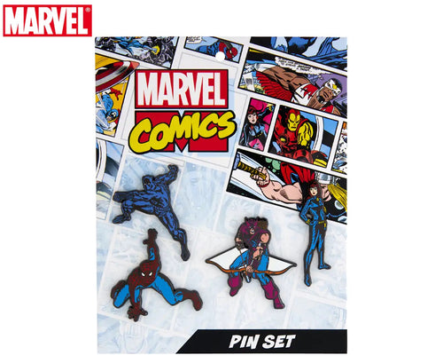 Marvel Comics 4-Piece Lapel Pin Set