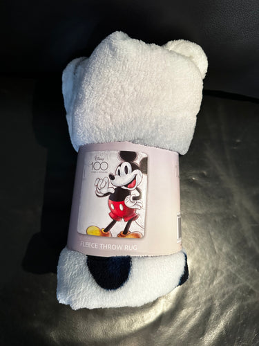 DISNEY 100 Years Authentic Mickey Mouse Warm Plush Polar Fleece Throw