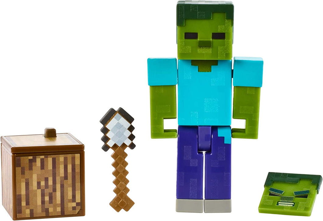 Mattel Minecraft Comic Mode Zombie Action Figure