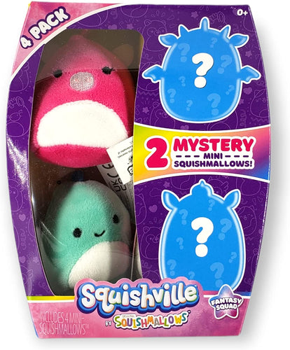 Fantasy Squad 4 Pack of Mini Squishmallows Squishville