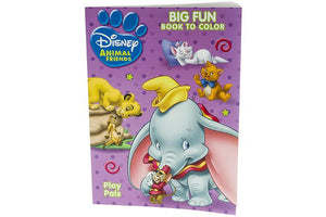 Colouring Book 80 Pages Disney Animal Friends - DUMBO LION KING