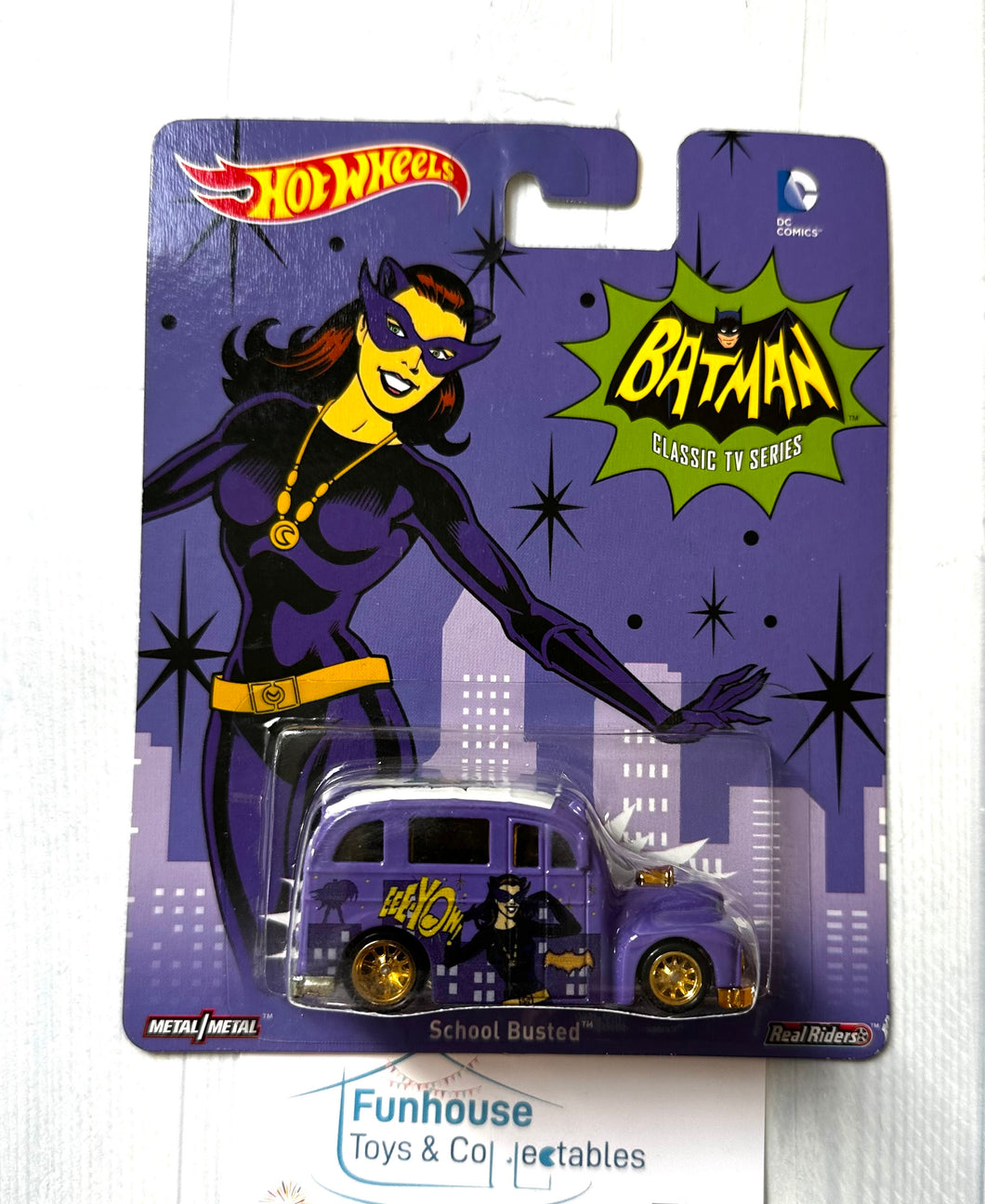Hot Wheels Premium 2014 Batman Classic TV “School Busted Batgirl” Car Culture
