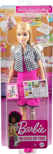 Barbie Interior Designer Fashion Doll with Blonde Hair & Prosthetic Leg