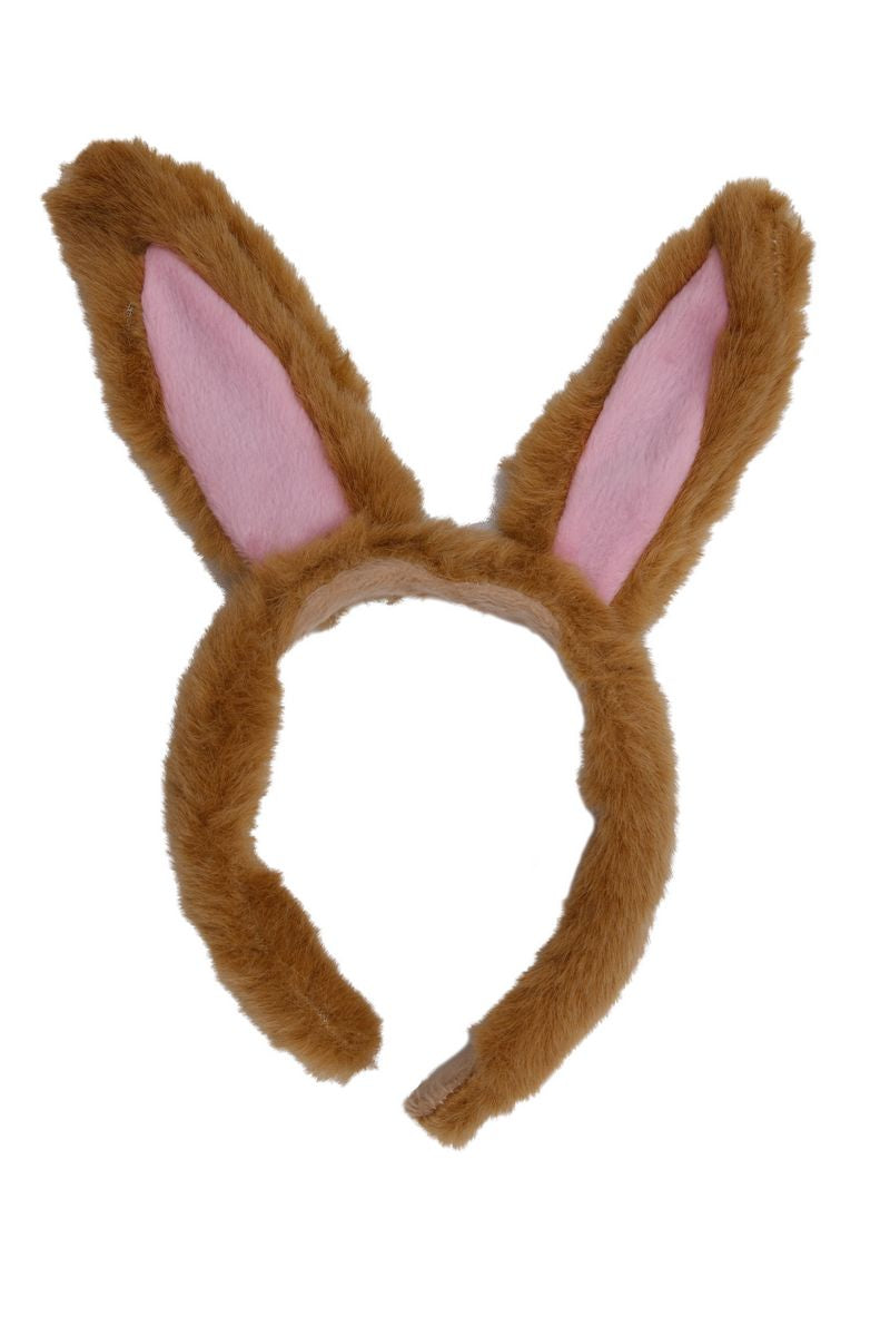 KANGAROO SUPER SOFT PLUSH HEAD BAND WITH EARS