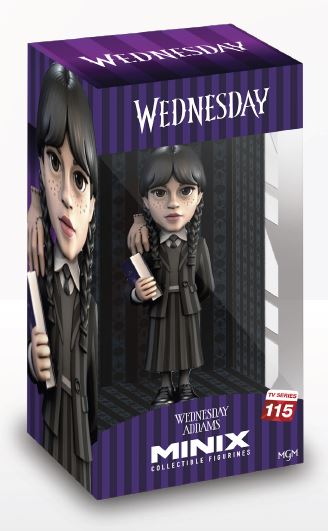 minix collectible figurines minix wednesday wednesday addams #113 collectable  figure 12 cm