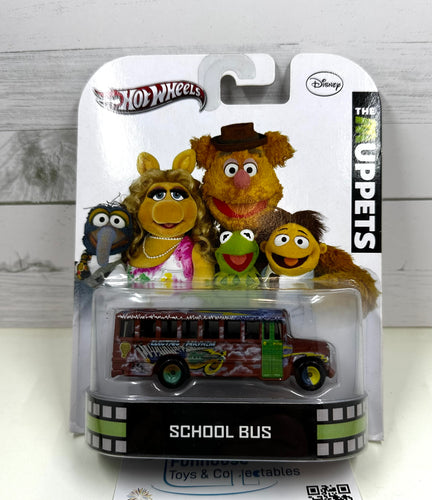 HOT WHEELS ~ Premium Disney The Muppets School Bus 1:64 Scale Diecast 2012