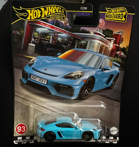 *HOT WHEELS BOULEVARD #93 Porsche 718 CAYMAN Gt4