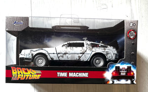 BACK TO THE FUTURE DELOREAN 1:32 SCALE DIE-CAST METAL Time Machine