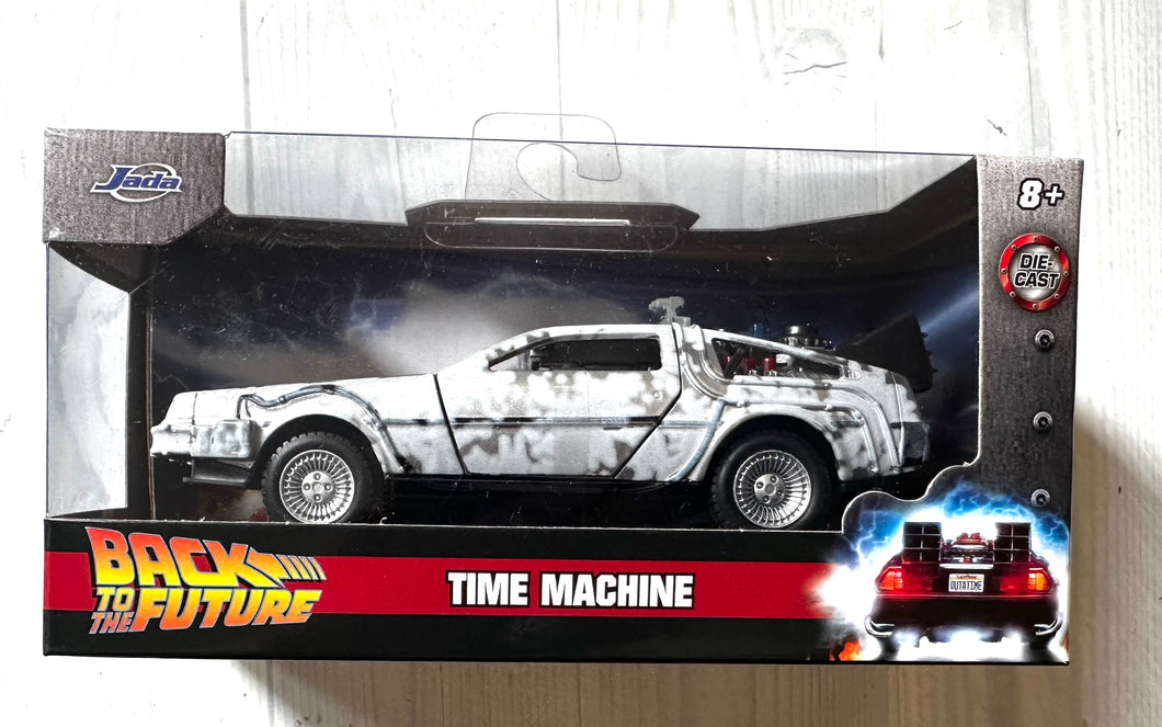 BACK TO THE FUTURE DELOREAN 1:32 SCALE DIE-CAST METAL Time Machine