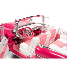1957 Chevy Bel Air Convertible Car Barbie Pink Model By Auto World