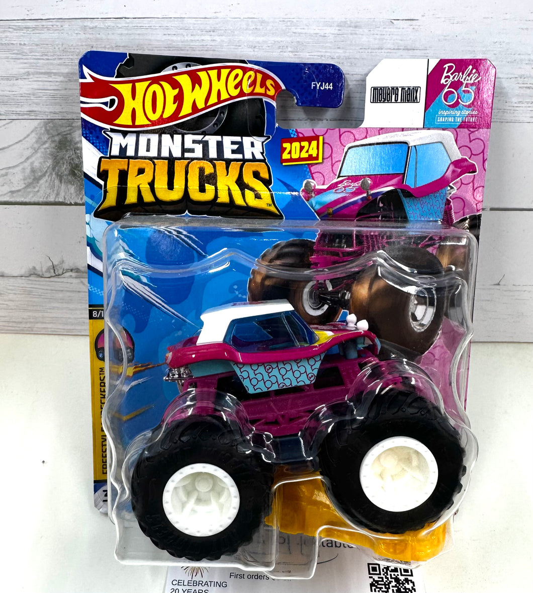 2024 Hot Wheels Monster Trucks Barbie 65th Anniversary FREESTYLE WRECKERS