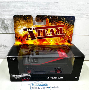 The A-Team HOT WHEELS ~ Elite One ~ GMC VANDURA BLACK & Grey Van 1:50 Scale Diecast Van