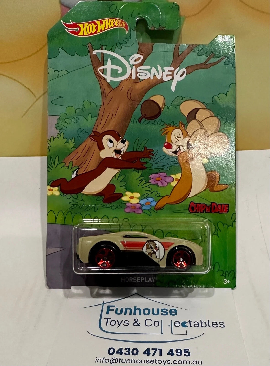 Hot wheels Disney Chip N Dale Horseplay car 8/8 MATTEL 2017