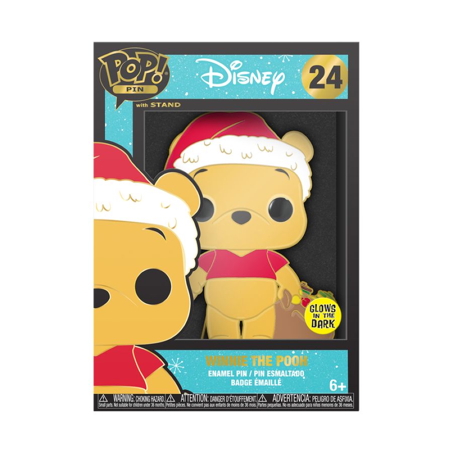 Disney - Winnie the Pooh Holiday Glow Enamel Pop! Pin