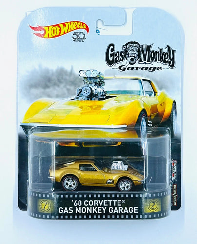 *Hot Wheels Entertainment 68 Corvette Gas Monkey Garage Diecast 50th Annivers