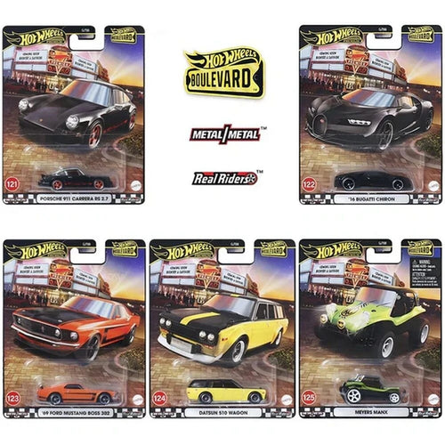Hot Wheels Premium Boulevard Set #121-125 set of 5 New
