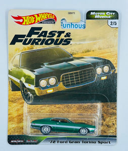 Hot Wheels Fast & Furious 2/5 Motor City Muscle '72 Ford Gran Torino Sport