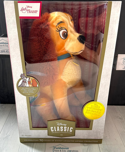 DISNEY LADY & THE TRAMP CLASSIC LARGE PLUSH 70 YEAR LIMITED EDITION (Copy)