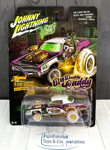 Johnny Lightning Rat Fink 1967 Big Daddy Caddy Cadillac ZINGERS 1: 64 MODEL CAR