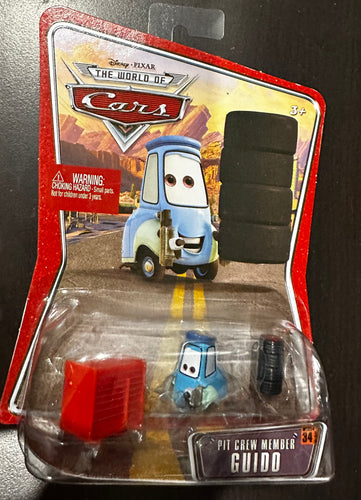 Disney Pixar The World of Cars PIT CREW MEMBER GUIDO NO 34