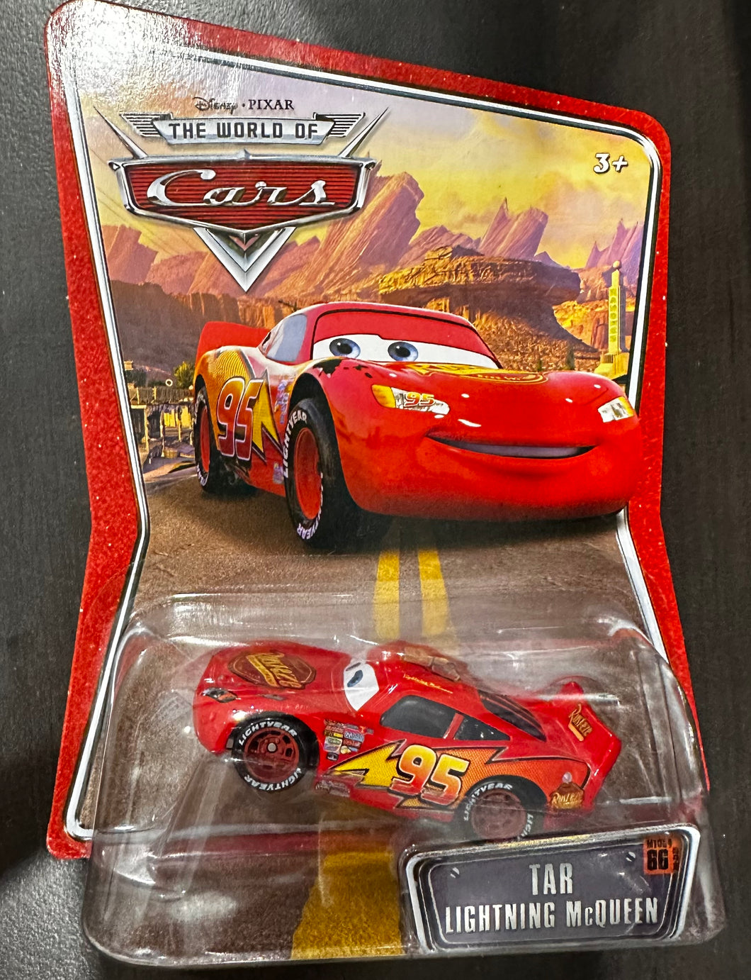 Disney Pixar Cars the World of Cars Tar Lightning Mcqueen #66