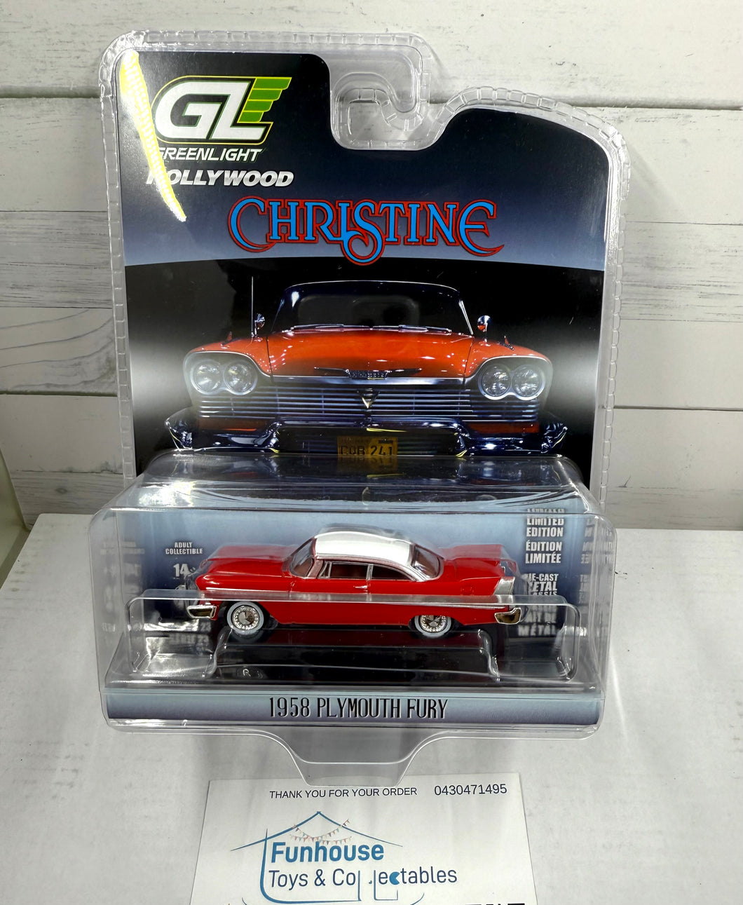 GREENLIGHT Hollywood Series 23 - CHRISTINE - Plymouth Fury Evil Version 1:64