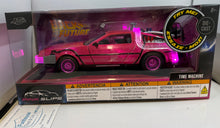 Back to the Future ~ Delorean (Pink) 1:24 Scale Diecast Vehicle Lights Up