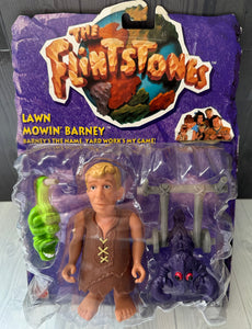 The Flintstones - Lawn Mowin' Barney Action Figure - 1993 Mattel 11656