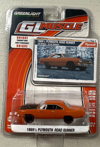 Greenlight 13150-D 1:64 GL Muscle Series 1969 1/2 Plymouth Road Runner Go Mango
