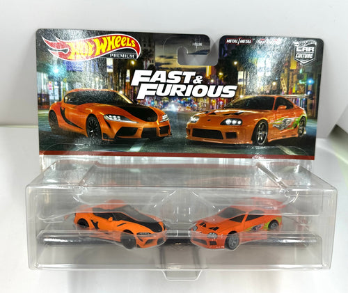 Hot Wheels Premium Fast And Furious 2021 Toyota GR Supra 2 Pack Car Culture **