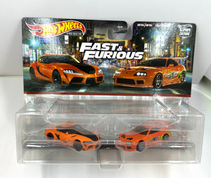 Hot Wheels Premium Fast And Furious 2021 Toyota GR Supra 2 Pack Car Culture **