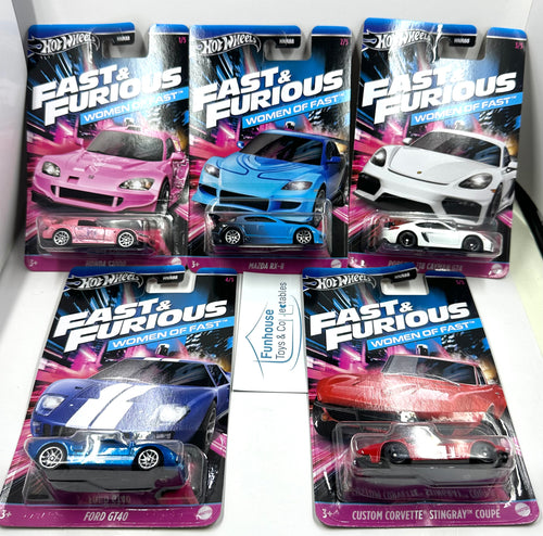 Hot Wheels Fast & Furious Women Of Fast Set of 5 cars Brand New **