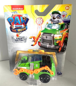 Paw Patrol the Movie ROCKY GREEN Construction True Metal Toy Vehicle