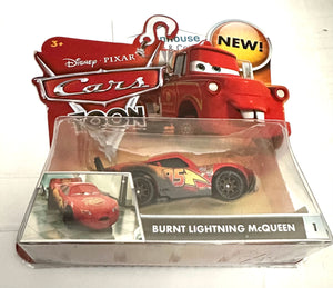 Disney pixar Cars BURNT LIGHTNING MCQUEEN  TOON