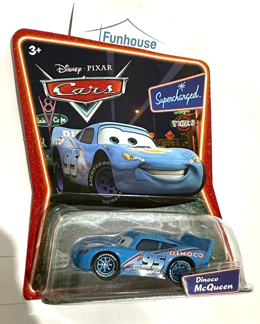 DISNEY PIXAR CARS SUPERCHARGED TIRES Dinoco MCQUEEN J6420