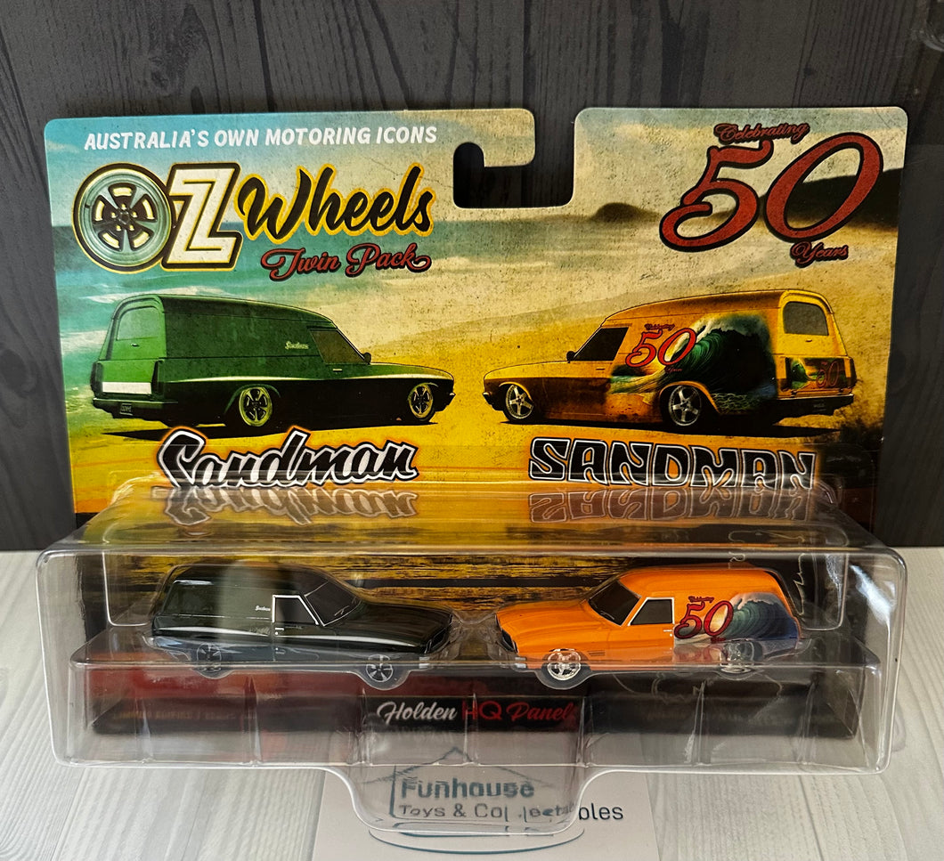 OZ Wheels Series 1 50TH Anniversary Twin set HOLDEN SANDMAN 2 PACK 1:64 Scale