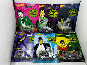 Hot Wheels Premium 2014 Batman Classic TV Series Set Of 6 Car Culture