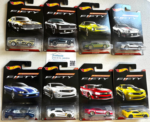 Hot Wheels CAMARO FIFTY SERIES Complete Set of 8 from 2017
