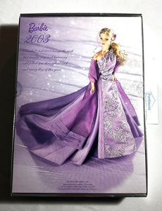 Barbie 2003 New Year Collectors Edition Doll New LAVENDAR Dress