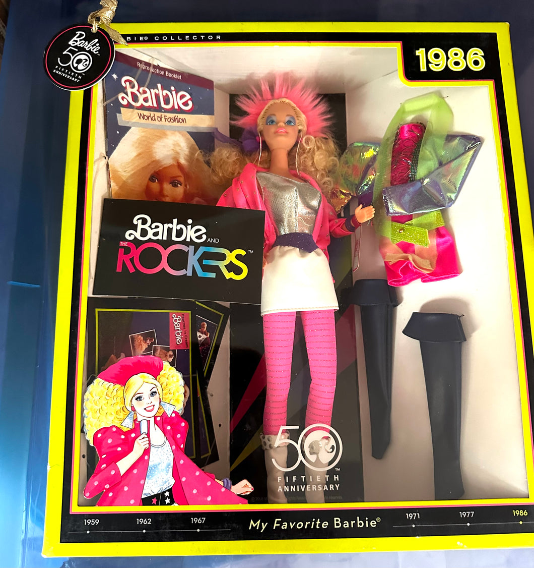 Mattel 1986 Barbie & the Rockers 50th Anniversary My Favorite Barbie NEW