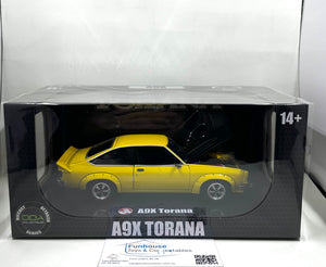 DDA ~ 1977 Holden A9X LX SS Torana Yellow 308 V8 1:24 SCALE MODEL