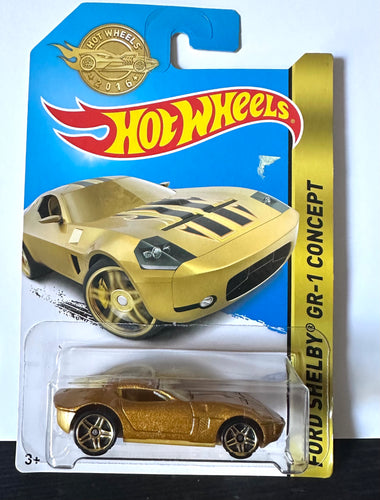 2016 Hot Wheels FORD SHELBY GR-1 CONCEPT in GOLD